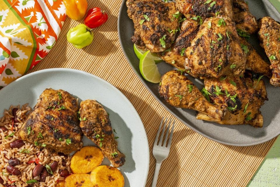 Poulet Jerk Jamaïcain - Marinade explosive au Scotch Bonnet