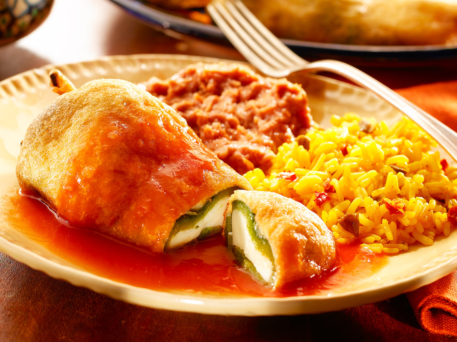 Chiles Rellenos – Poblano farci au fromage
